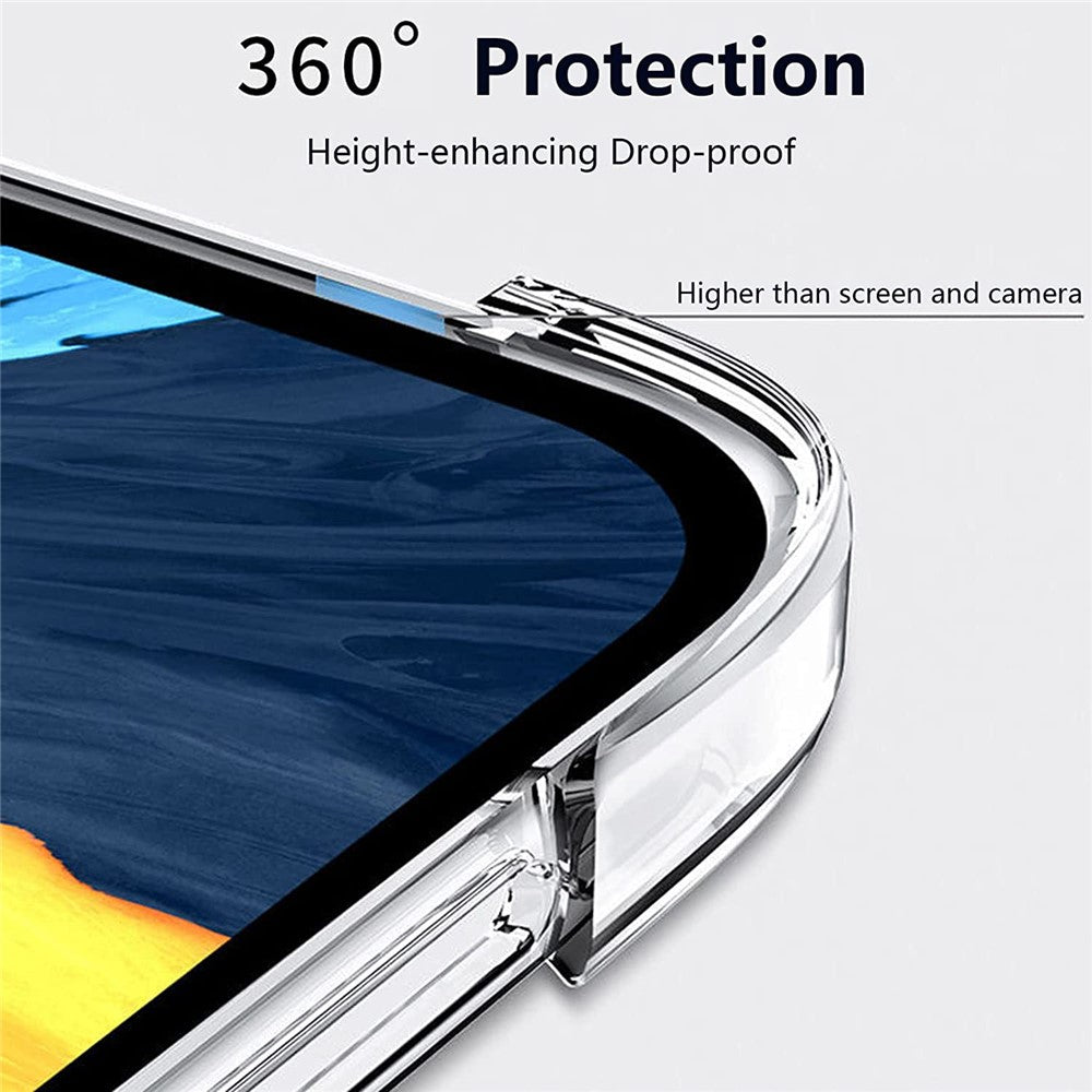 For Lenovo Tab M8 (4th Gen) 2024 TB-301XU / M8 (4th Gen) 2023 TB-300FU Transparent Tablet Case Reinforced Corners Anti-Drop Tablet TPU Cover