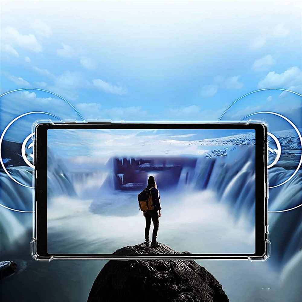 For Lenovo Tab M8 (4th Gen) 2024 TB-301XU / M8 (4th Gen) 2023 TB-300FU Transparent Tablet Case Reinforced Corners Anti-Drop Tablet TPU Cover