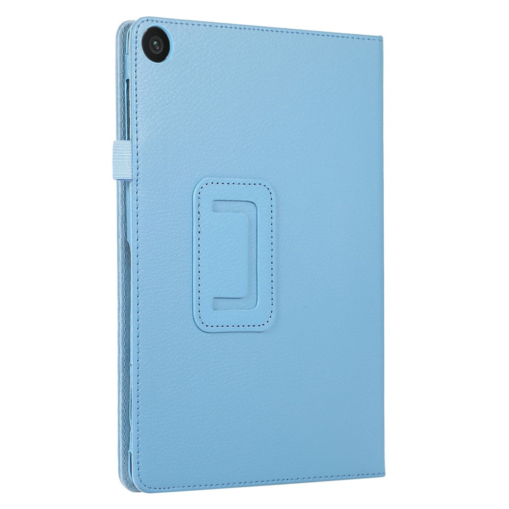For Lenovo Tab M10 (Gen 3) Litchi Texture PU Leather Case Full Protection Stand Tablet Cover - Baby Blue