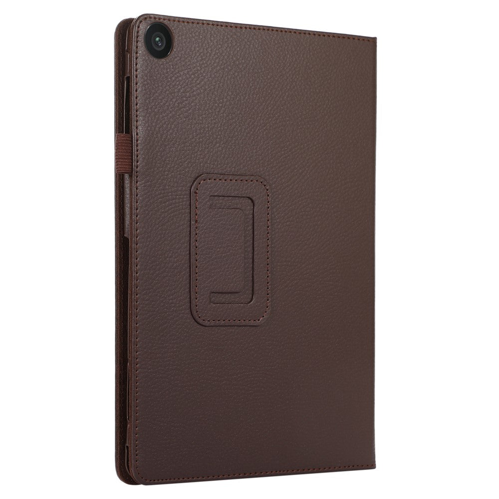 For Lenovo Tab M10 (Gen 3) Litchi Texture PU Leather Case Full Protection Stand Tablet Cover - Brown