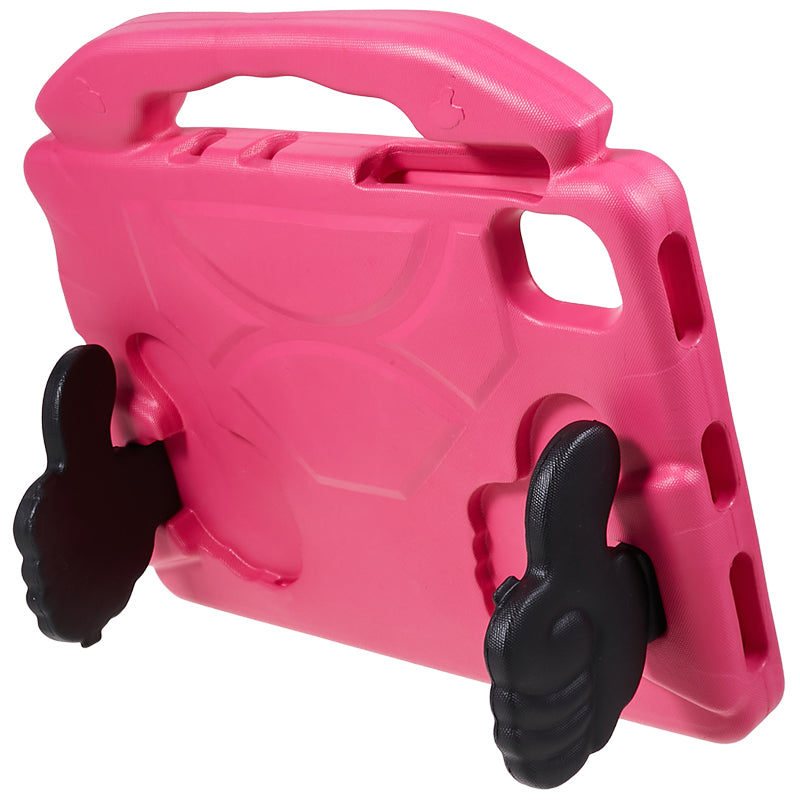 For Samsung Galaxy Tab S7 / S8 / S9 / S9 FE Tablet Case Handle Grip Thumb Kickstand EVA Tablet Cover - Rose