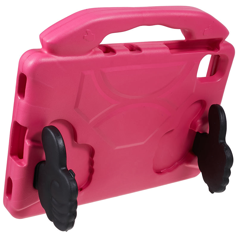 For Samsung Galaxy Tab S7 / S8 / S9 / S9 FE Tablet Case Handle Grip Thumb Kickstand EVA Tablet Cover - Rose