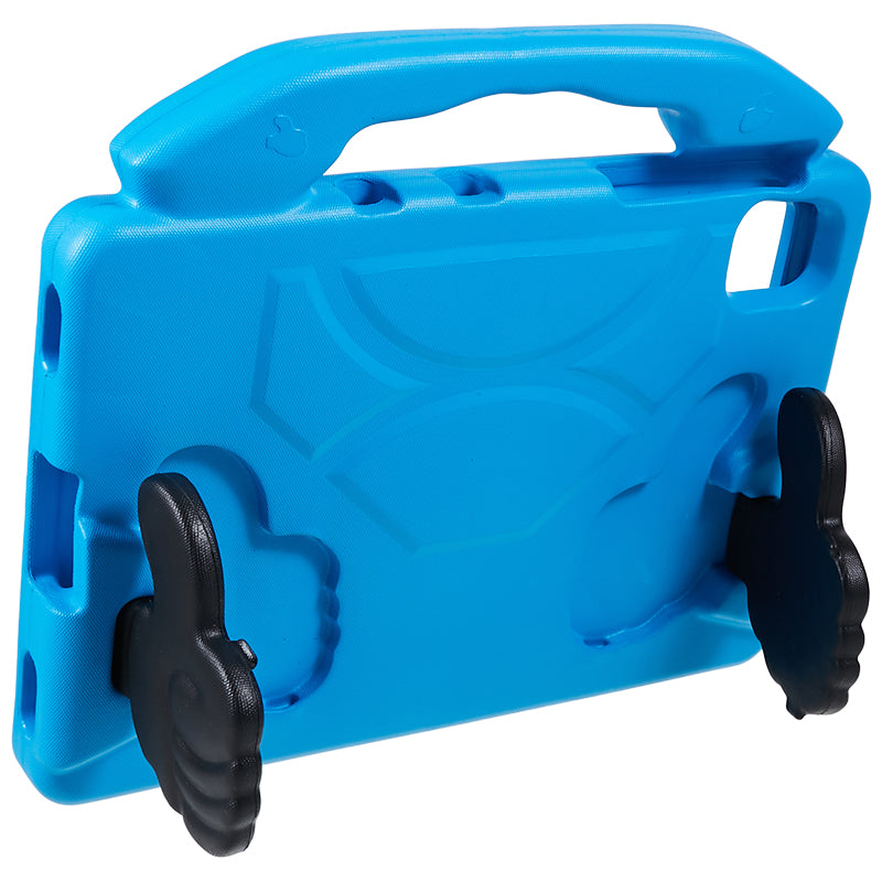 For Samsung Galaxy Tab S7 / S8 / S9 / S9 FE Tablet Case Handle Grip Thumb Kickstand EVA Tablet Cover - Blue