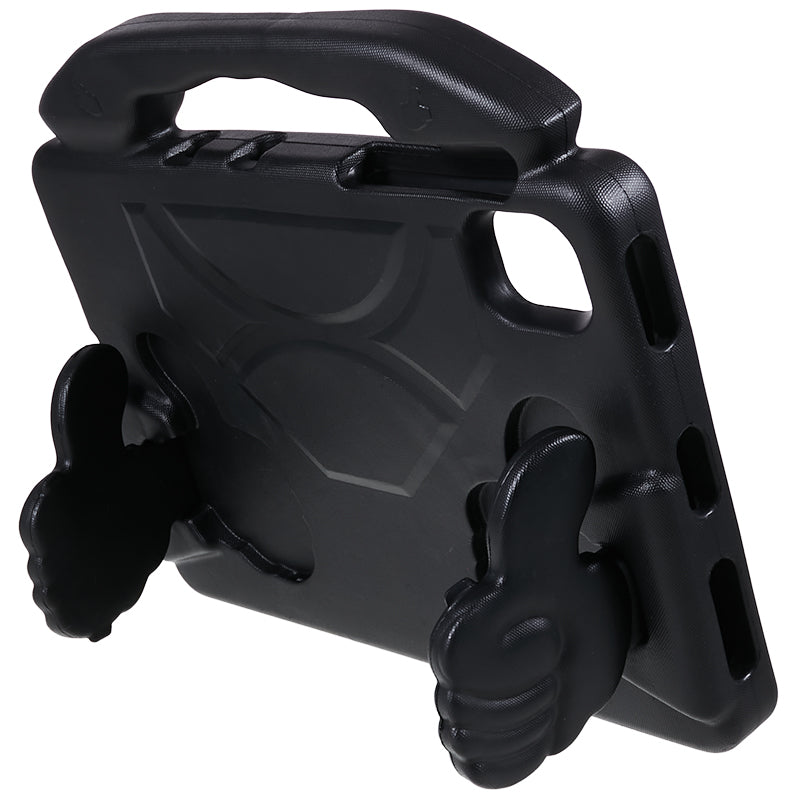 For Samsung Galaxy Tab S7 / S8 / S9 / S9 FE Tablet Case Handle Grip Thumb Kickstand EVA Tablet Cover - Black