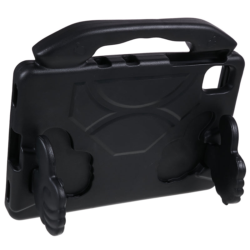 For Samsung Galaxy Tab S7 / S8 / S9 / S9 FE Tablet Case Handle Grip Thumb Kickstand EVA Tablet Cover - Black