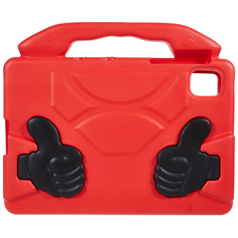 For Samsung Galaxy Tab S7 / S8 / S9 / S9 FE Tablet Case Handle Grip Thumb Kickstand EVA Tablet Cover - Red