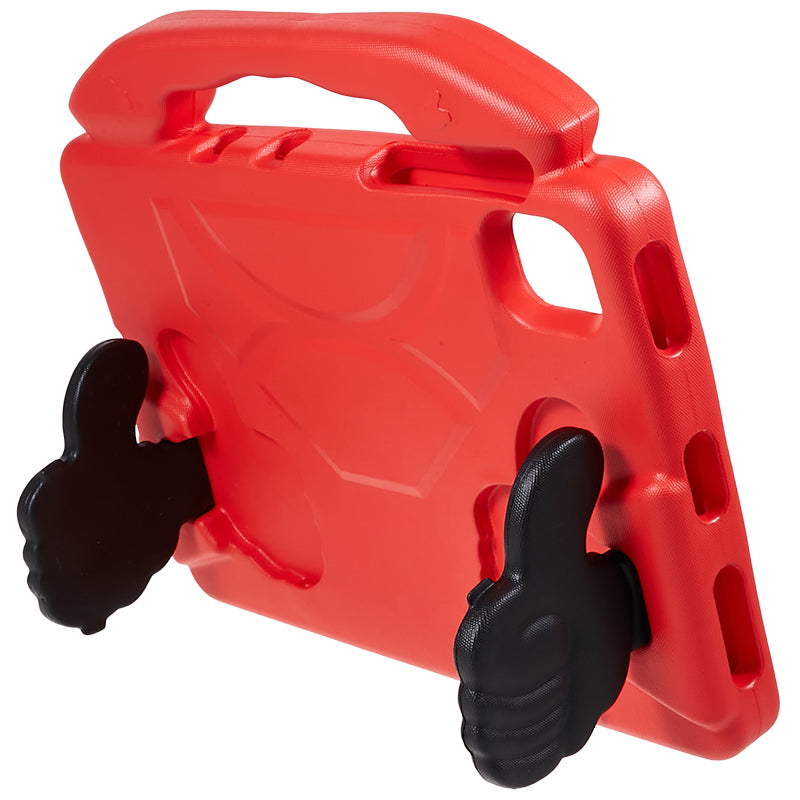 For Samsung Galaxy Tab S7 / S8 / S9 / S9 FE Tablet Case Handle Grip Thumb Kickstand EVA Tablet Cover - Red