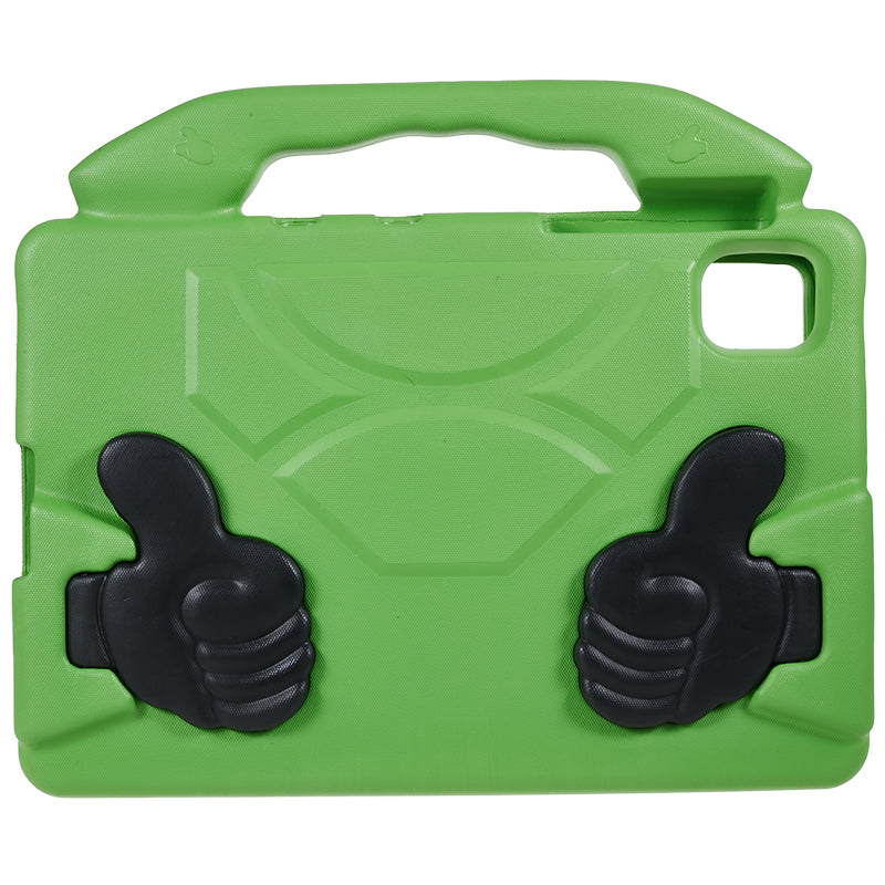 For Samsung Galaxy Tab S7 / S8 / S9 / S9 FE Tablet Case Handle Grip Thumb Kickstand EVA Tablet Cover - Green