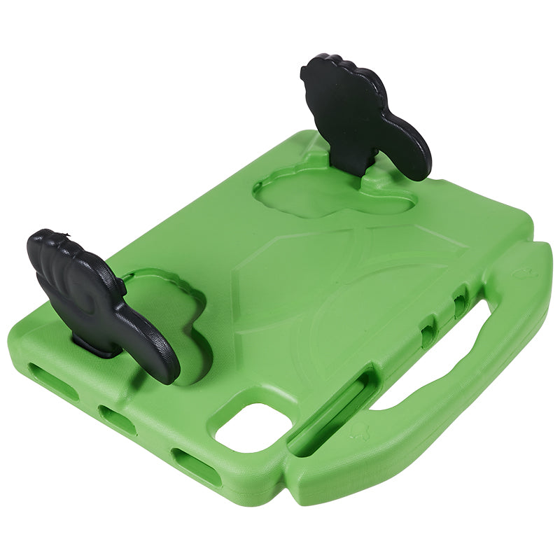 For Samsung Galaxy Tab S7 / S8 / S9 / S9 FE Tablet Case Handle Grip Thumb Kickstand EVA Tablet Cover - Green