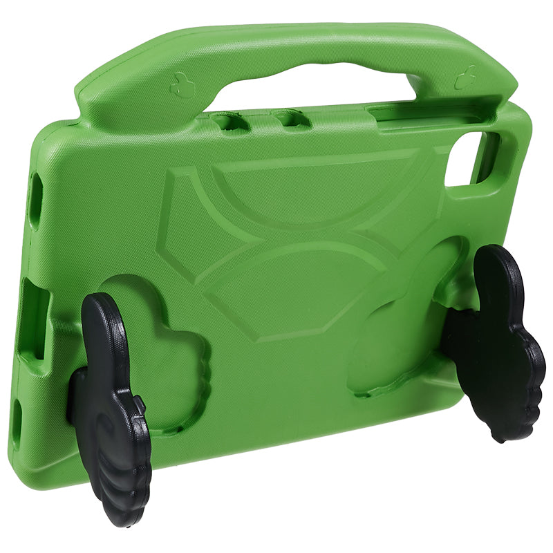 For Samsung Galaxy Tab S7 / S8 / S9 / S9 FE Tablet Case Handle Grip Thumb Kickstand EVA Tablet Cover - Green