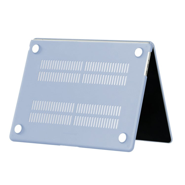 For Macbook Air 15 inch (2025) / (2024) A3114 M3 / (2023) M2 A2941 Laptop Case Anti-Scratch Hard PC Matte Notebook Cover - Grey Blue