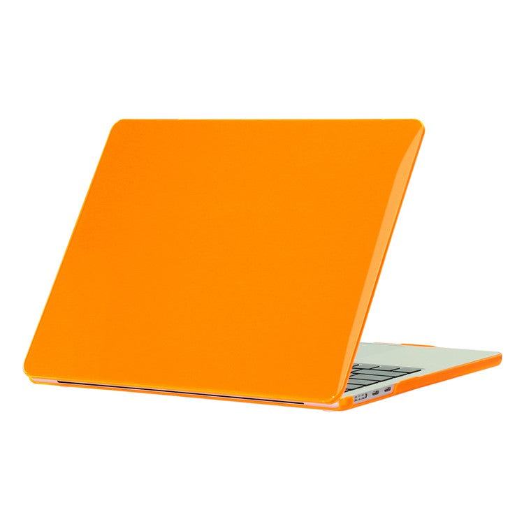 For Macbook Air 15 inch (2025) / (2024) A3114 M3 / (2023) M2 A2941 Laptop Case Transparent Hard PC Protective Cover - Orange
