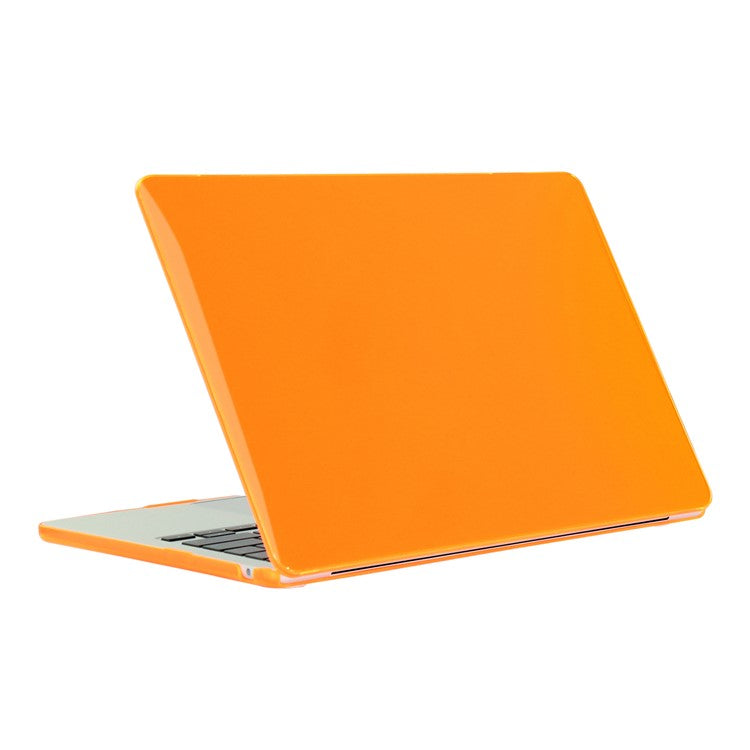 For Macbook Air 15 inch (2025) / (2024) A3114 M3 / (2023) M2 A2941 Laptop Case Transparent Hard PC Protective Cover - Orange