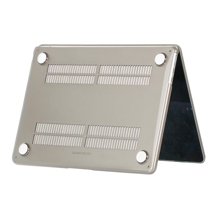 For Macbook Air 15 inch (2025) / (2024) A3114 M3 / (2023) M2 A2941 Laptop Case Transparent Hard PC Protective Cover - Grey