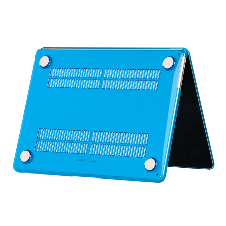 For Macbook Air 15 inch (2025) / (2024) A3114 M3 / (2023) M2 A2941 Laptop Case Transparent Hard PC Protective Cover - Blue