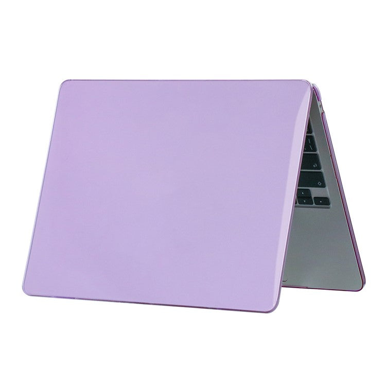 For Macbook Air 15 inch (2025) / (2024) A3114 M3 / (2023) M2 A2941 Laptop Case Transparent Hard PC Protective Cover - Purple