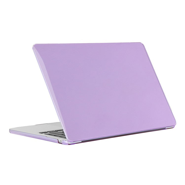 For Macbook Air 15 inch (2025) / (2024) A3114 M3 / (2023) M2 A2941 Laptop Case Transparent Hard PC Protective Cover - Purple