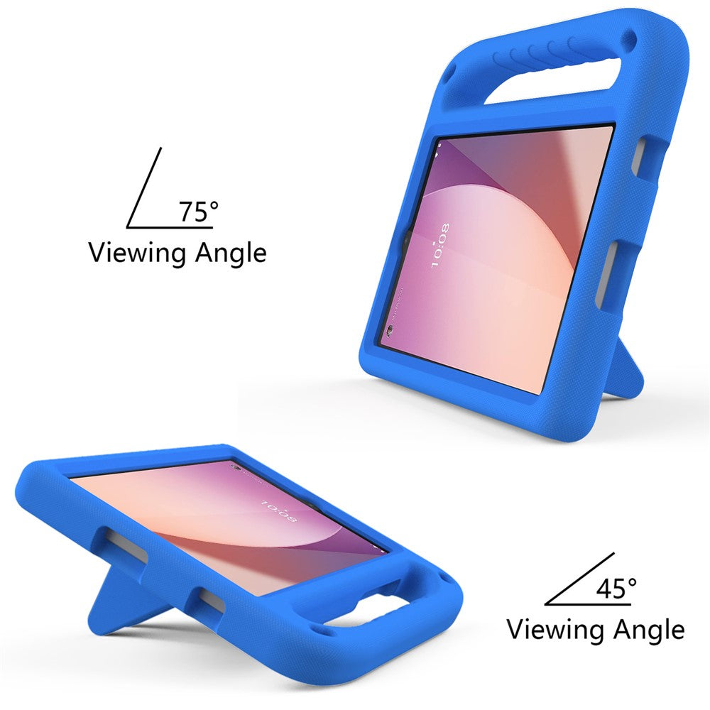 For Lenovo Tab M8 (4th Gen) 2024 TB-301XU / M8 (4th Gen) 2023 TB-300FU Hand Grip EVA Tablet Case Foldable Kickstand Tablet Cover - Blue