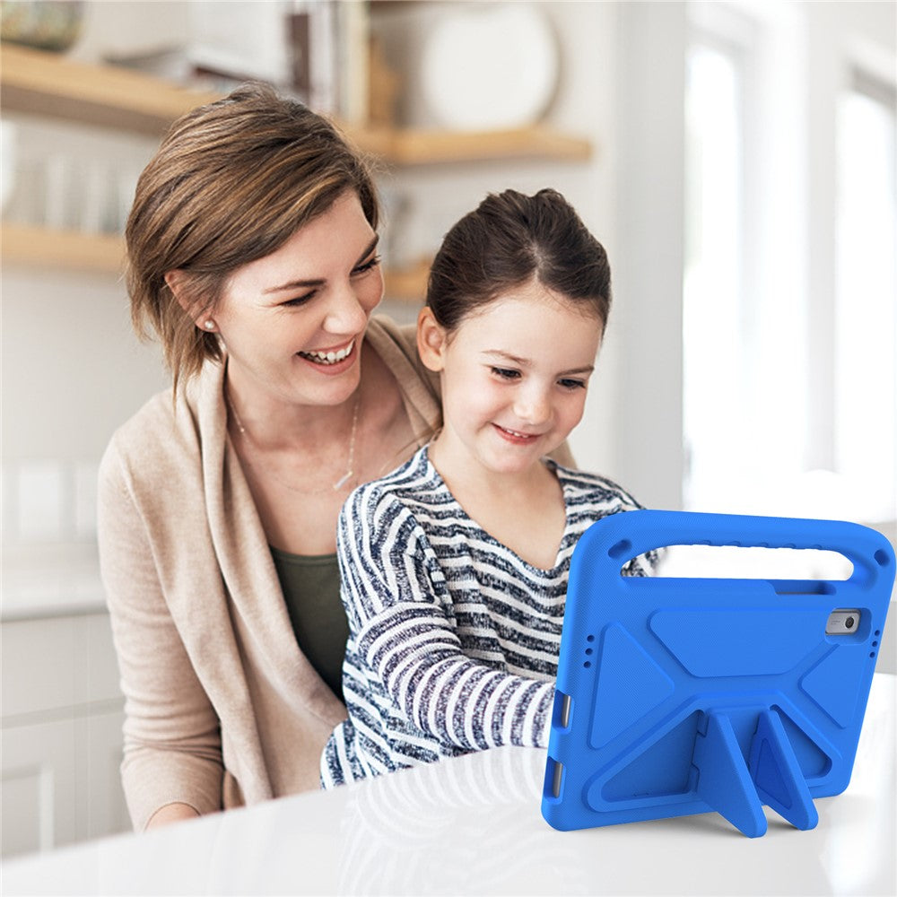 For Lenovo Tab M9 Kickstand Tablet Case Hand Grip EVA Shockproof Cover - Blue