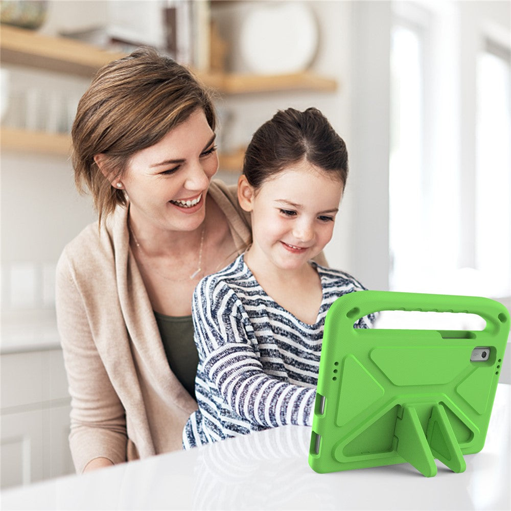 For Lenovo Tab M9 Kickstand Tablet Case Hand Grip EVA Shockproof Cover - Green