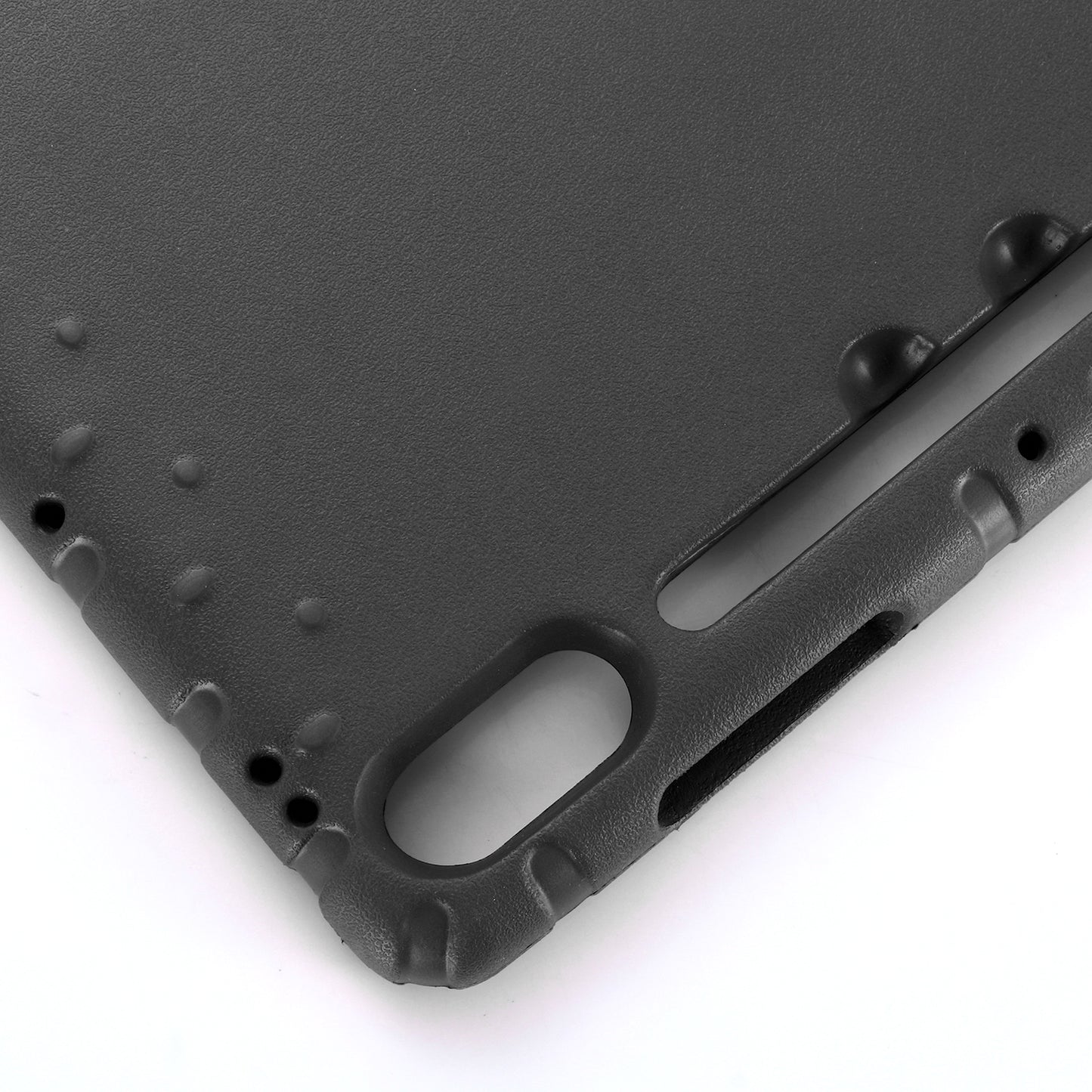 For Samsung Galaxy Tab S9+ / S9 FE+ EVA Tablet Protective Case Handle Kickstand Drop-Proof Cover - Black