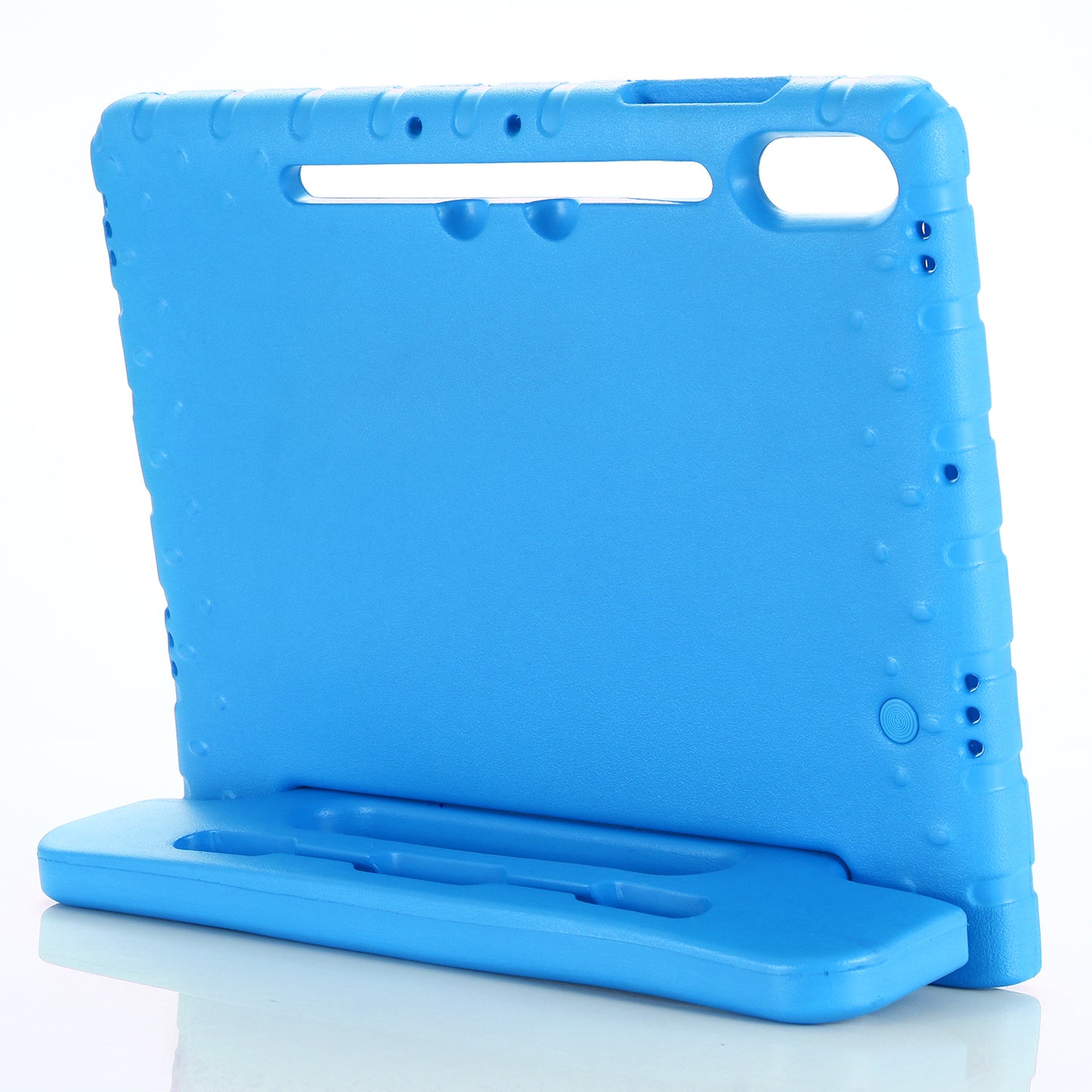 For Samsung Galaxy Tab S9+ / S9 FE+ EVA Tablet Protective Case Handle Kickstand Drop-Proof Cover - Blue