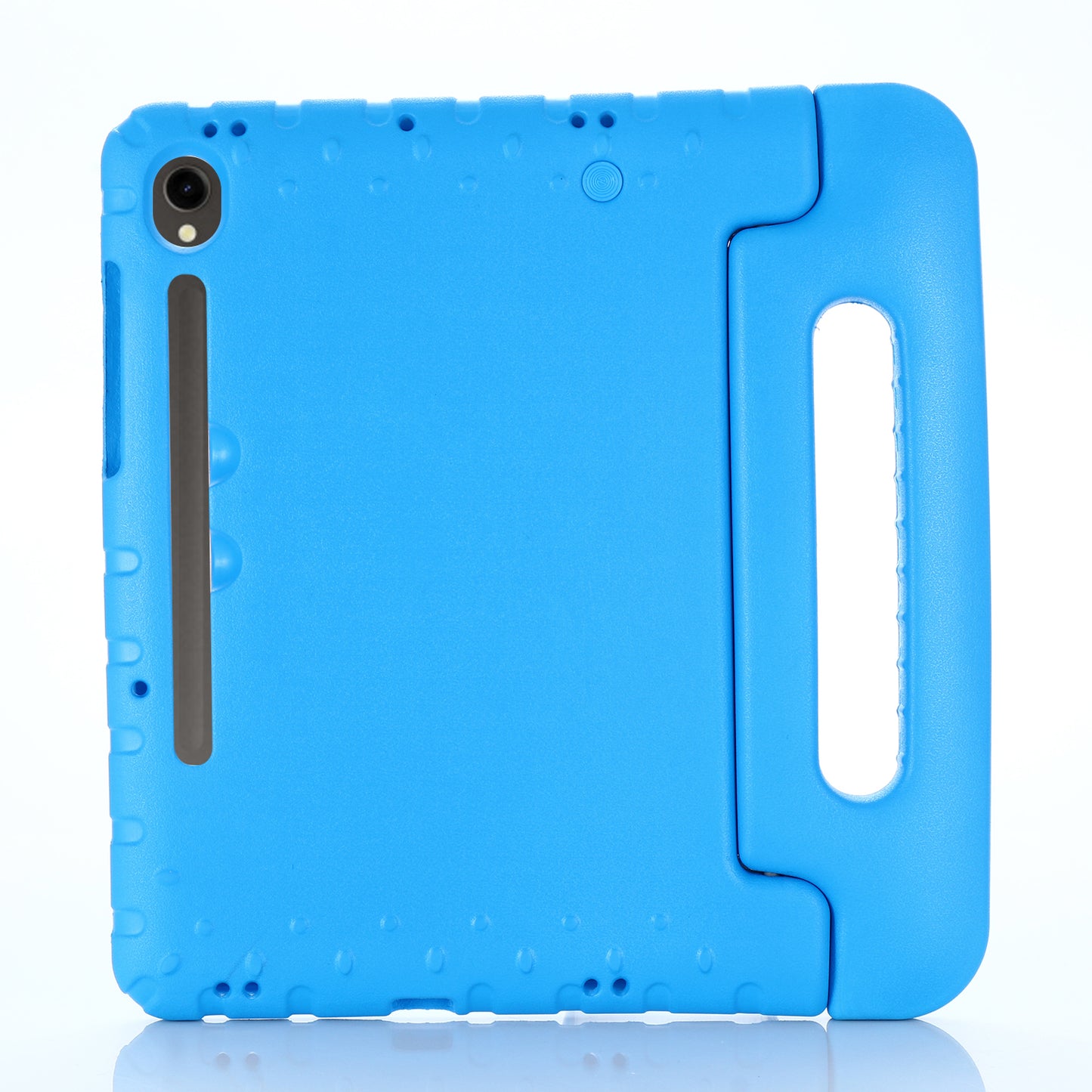 For Samsung Galaxy Tab S9 / S9 FE Protective EVA Kids Cover Handle Kickstand Shockproof Tablet Case - Blue