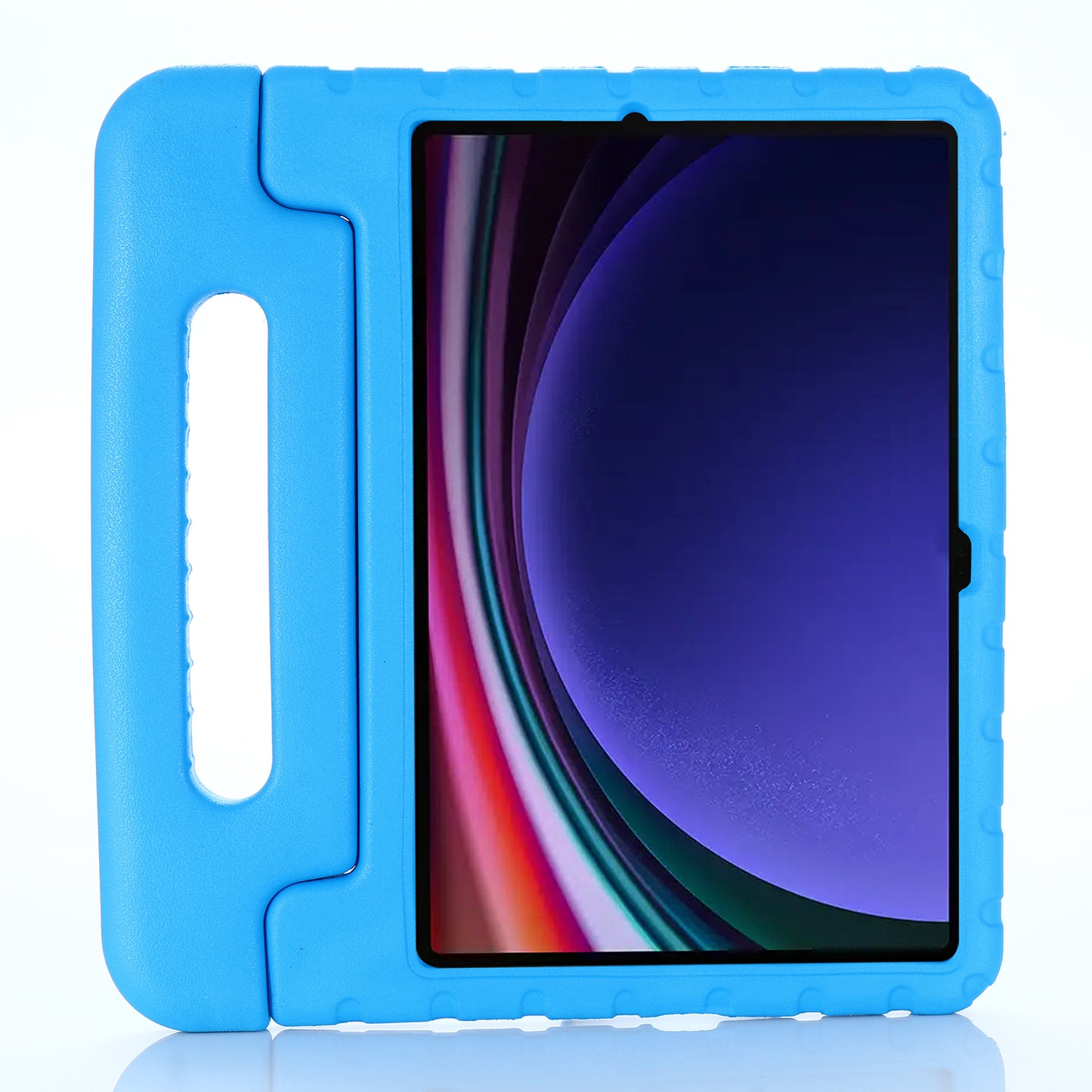 For Samsung Galaxy Tab S9 / S9 FE Protective EVA Kids Cover Handle Kickstand Shockproof Tablet Case - Blue