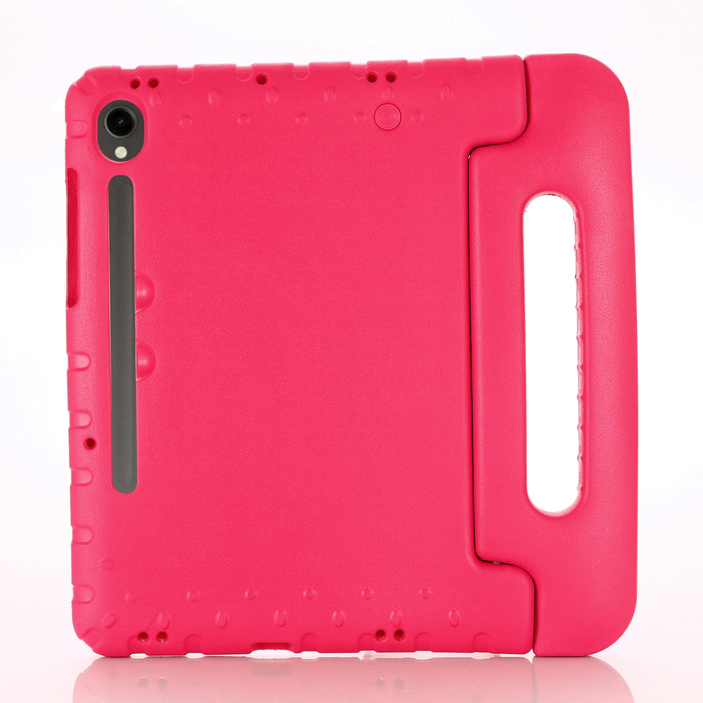 For Samsung Galaxy Tab S9 / S9 FE Protective EVA Kids Cover Handle Kickstand Shockproof Tablet Case - Rose