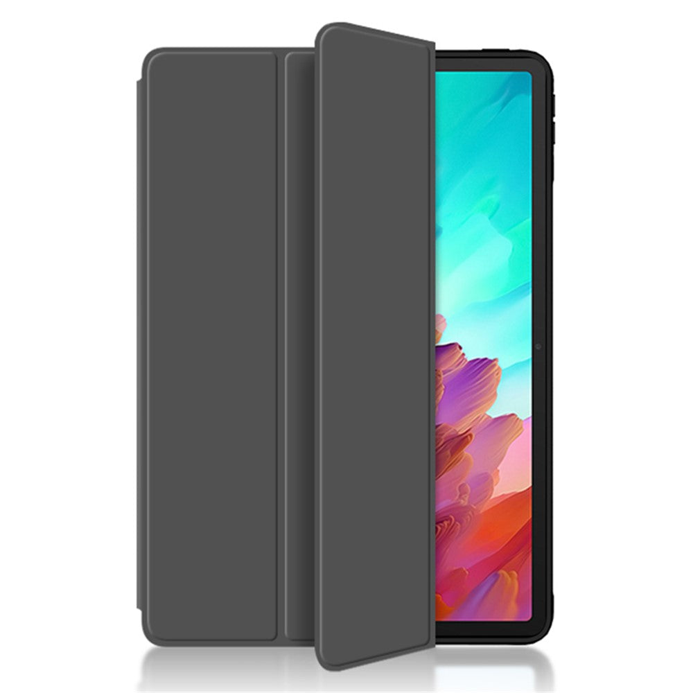 Tablet Case for Lenovo Xiaoxin Pad Pro 12.7 inch , Trifold Stand PU Leather Auto Sleep / Wake Smart Cover - Black