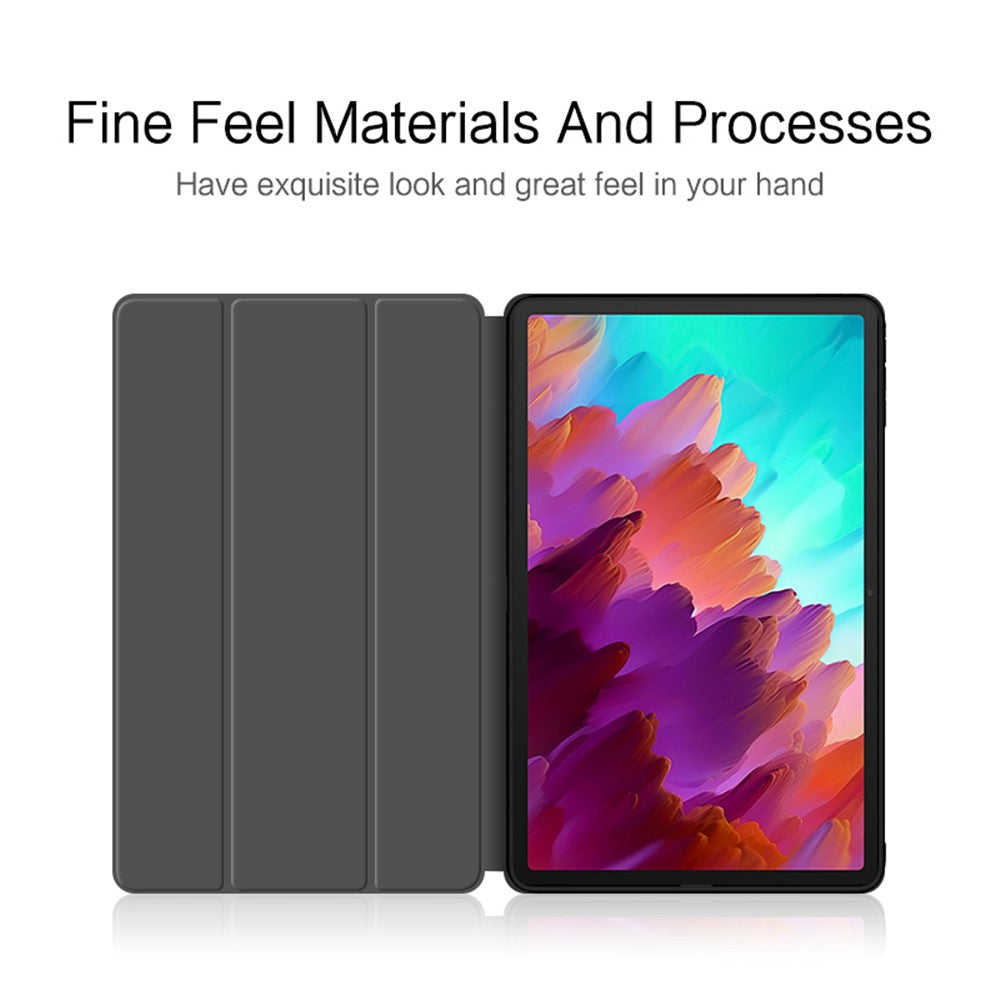 Tablet Case for Lenovo Xiaoxin Pad Pro 12.7 inch , Trifold Stand PU Leather Auto Sleep / Wake Smart Cover - Green