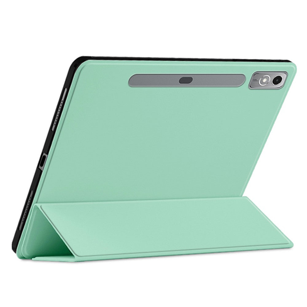 Tablet Case for Lenovo Xiaoxin Pad Pro 12.7 inch , Trifold Stand PU Leather Auto Sleep / Wake Smart Cover - Green