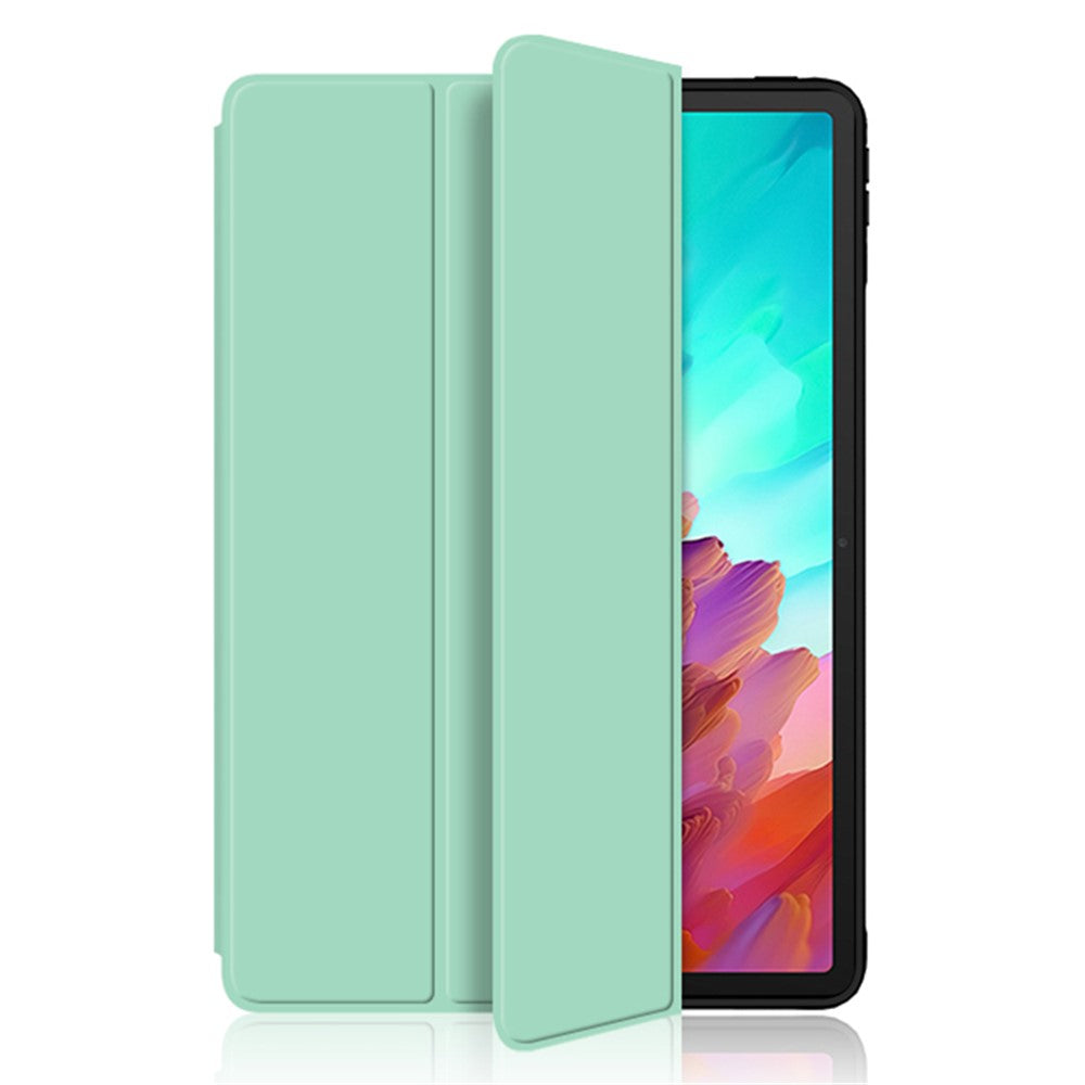 Tablet Case for Lenovo Xiaoxin Pad Pro 12.7 inch , Trifold Stand PU Leather Auto Sleep / Wake Smart Cover - Green
