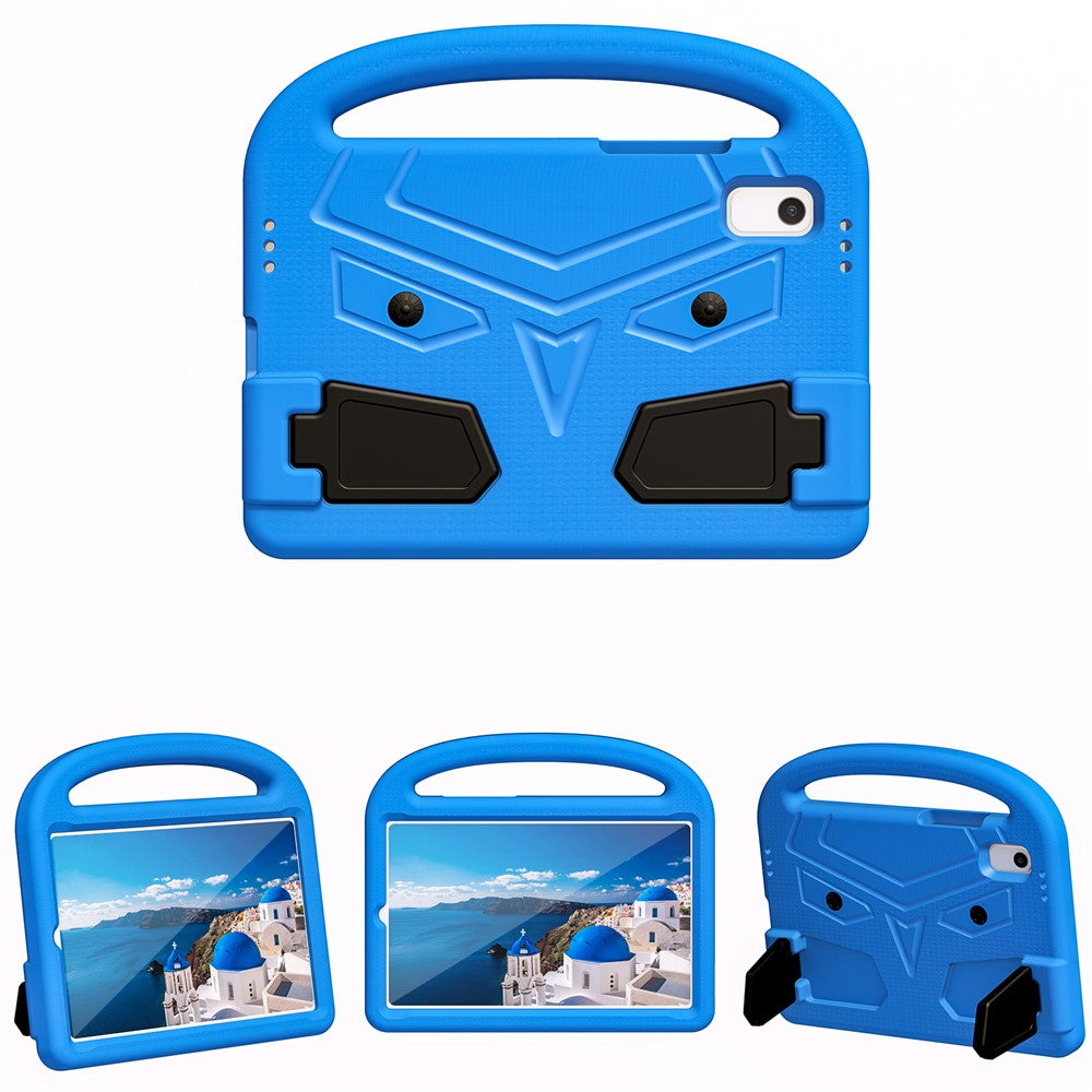 For Lenovo Tab M9 Sparrow Style EVA Case Foldable Kickstand Tablet Protective Cover with Portable Handle - Blue