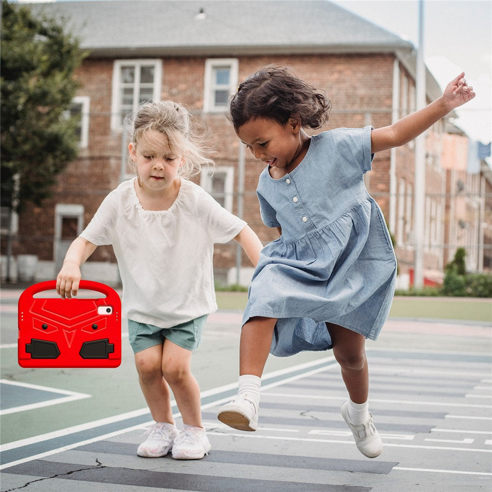 For Lenovo Tab M9 Sparrow Style EVA Case Foldable Kickstand Tablet Protective Cover with Portable Handle - Red