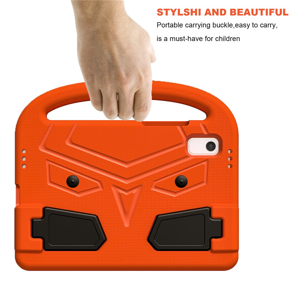 For Lenovo Tab M9 Sparrow Style EVA Case Foldable Kickstand Tablet Protective Cover with Portable Handle - Orange