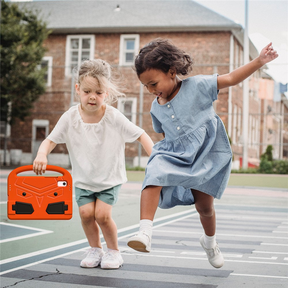 For Lenovo Tab M9 Sparrow Style EVA Case Foldable Kickstand Tablet Protective Cover with Portable Handle - Orange