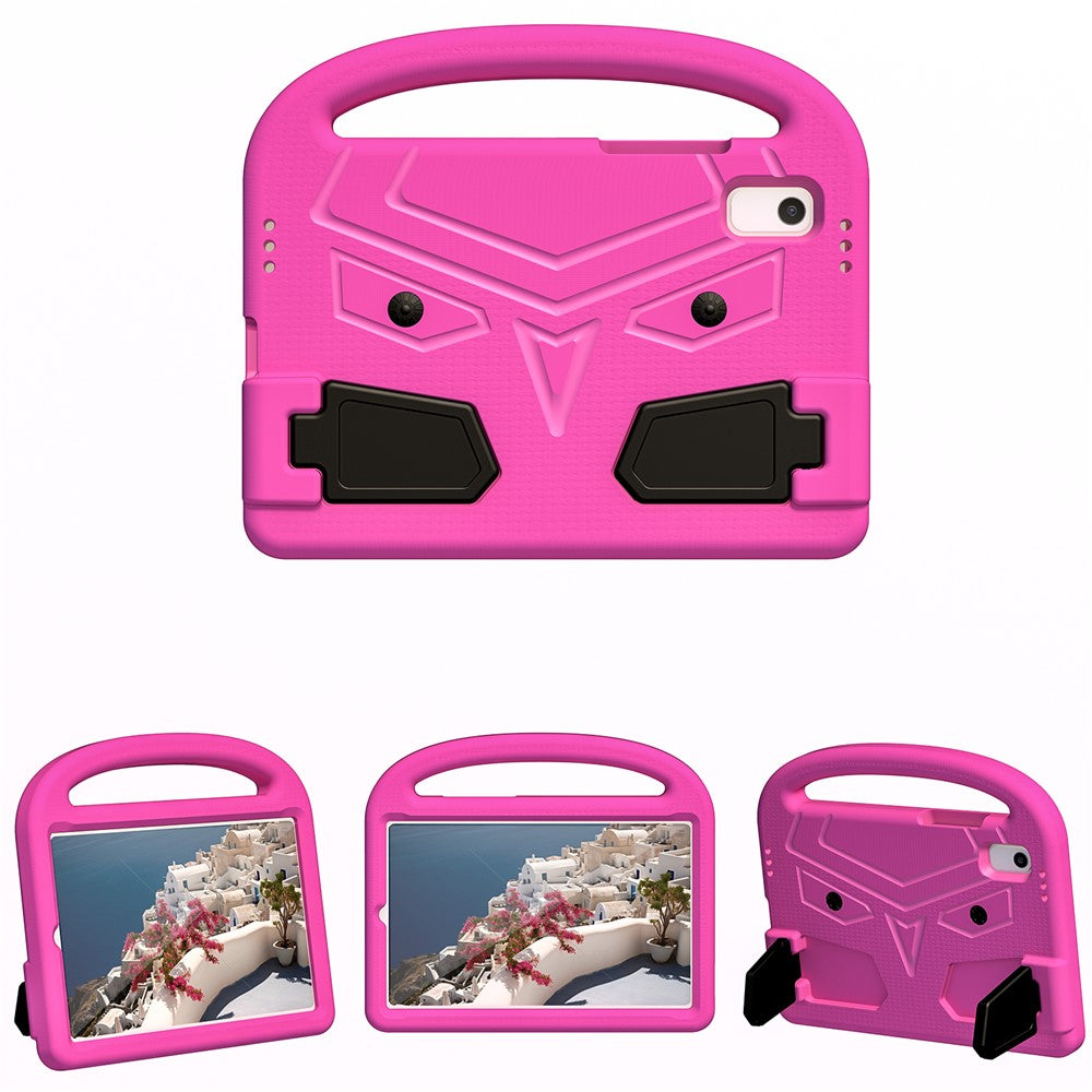 For Lenovo Tab M9 Sparrow Style EVA Case Foldable Kickstand Tablet Protective Cover with Portable Handle - Rose