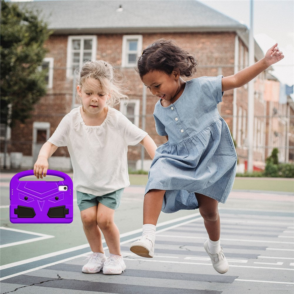 For Lenovo Tab M9 Sparrow Style EVA Case Foldable Kickstand Tablet Protective Cover with Portable Handle - Purple