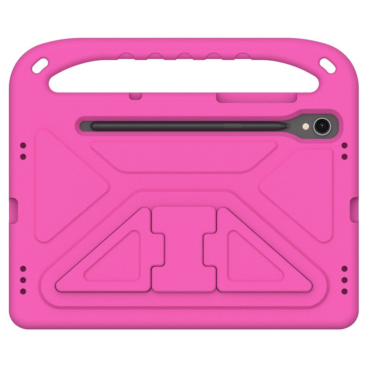 Handle EVA Case for Samsung Galaxy Tab S7 / S8 / S9 , Shockproof Kickstand Tablet Cover - Rose