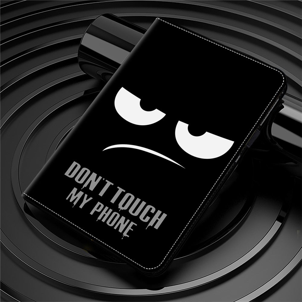 Anti-scratch PU Leather Tablet Case For Lenovo Tab P11 Gen 2 Pattern Printing Stand Card Holder Cover - Don't Touch My Phone