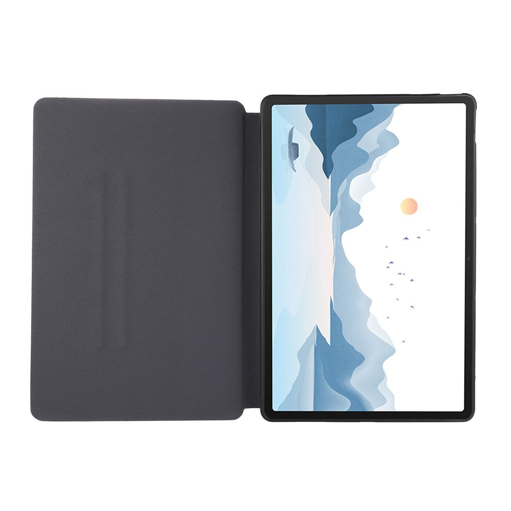 For Lenovo Xiaoxin Pad Pro 12.7 inch Case Shockproof PU Leather Flip Tablet Cover with Stand - Brown