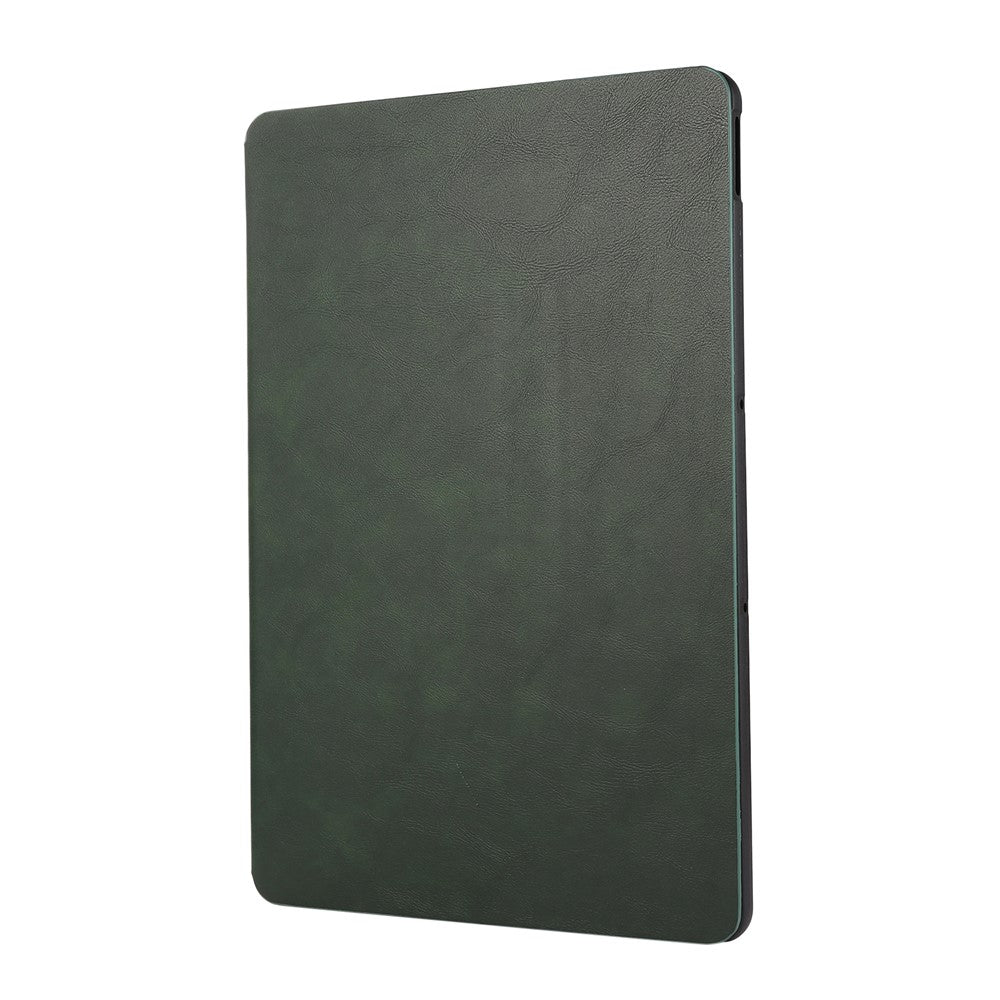 For Lenovo Xiaoxin Pad Pro 12.7 inch Case Shockproof PU Leather Flip Tablet Cover with Stand - Green