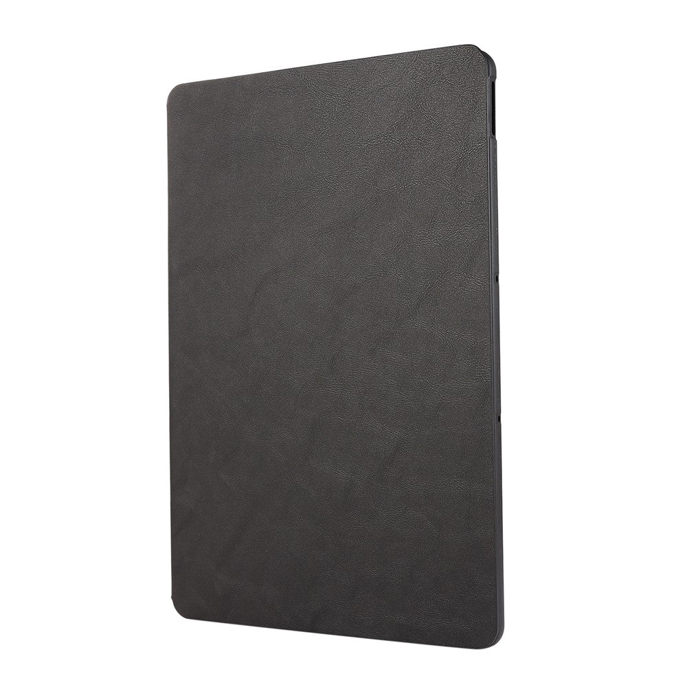 For Lenovo Xiaoxin Pad Pro 12.7 inch Case Shockproof PU Leather Flip Tablet Cover with Stand - Black