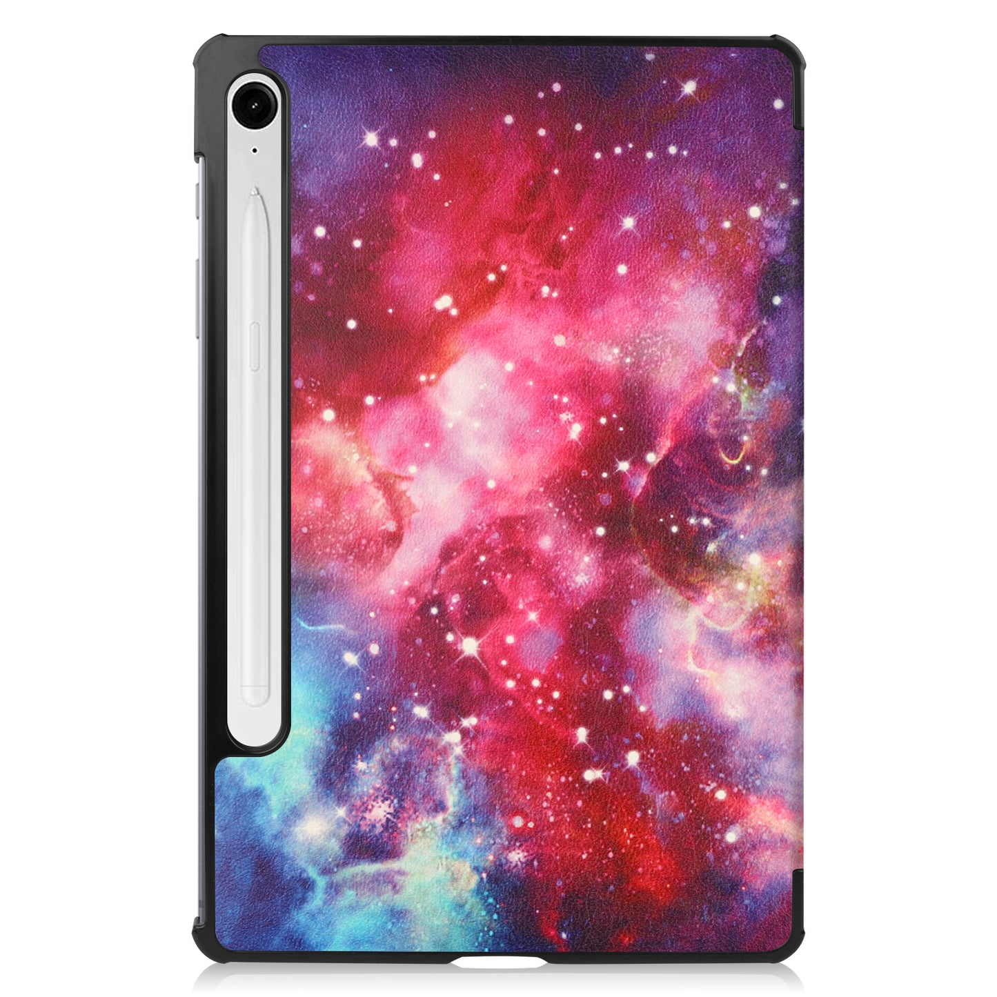 For Samsung Galaxy Tab S9 FE Case Pattern Printing Trifold Stand Tablet Cover - Galaxy