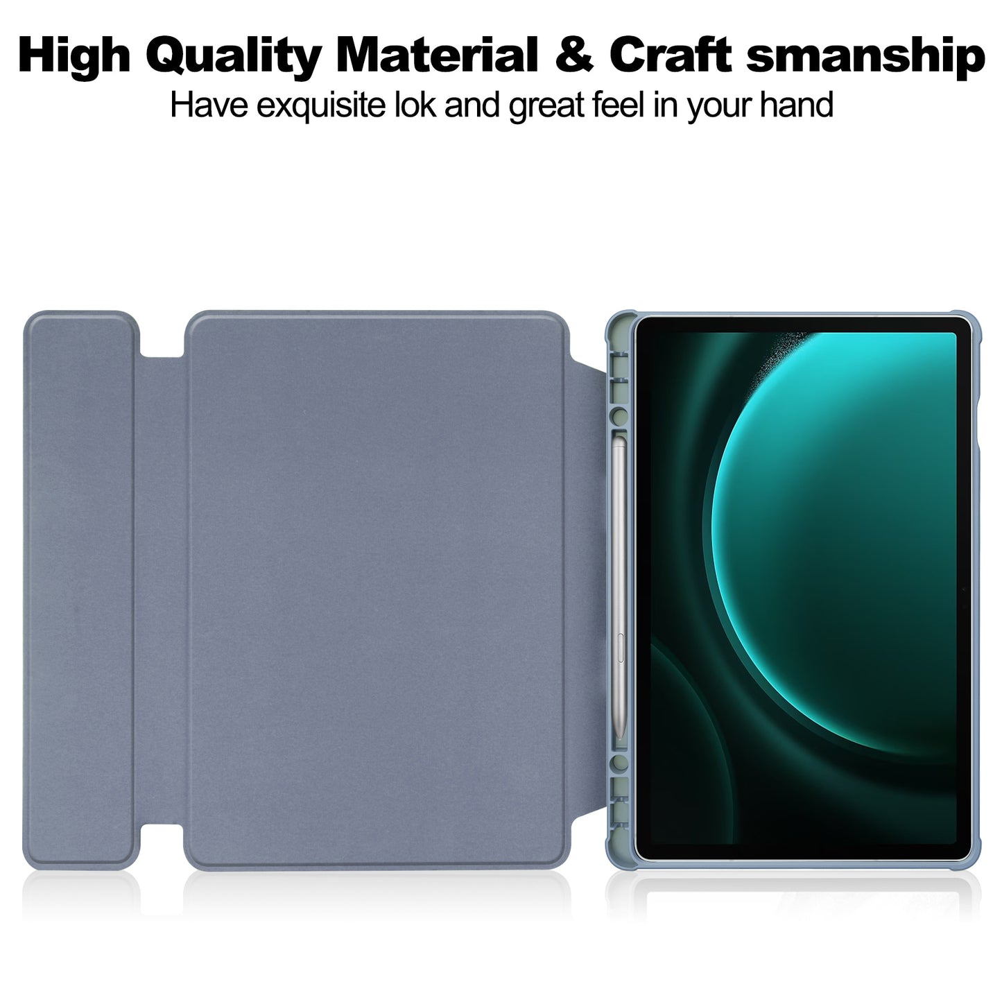 For Samsung Galaxy Tab S9 FE+ Case Rotating Stand Tablet Cover (without Keyboard) - Purple