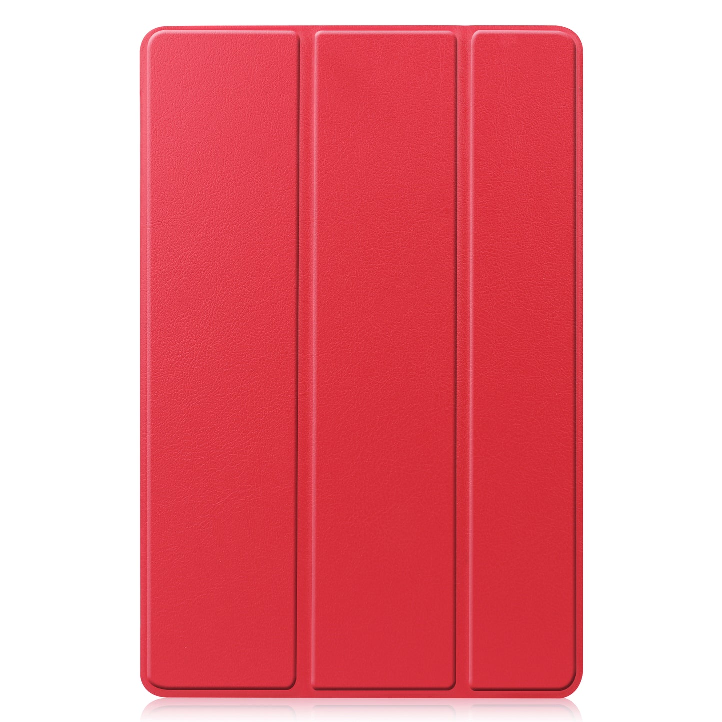 For Samsung Galaxy Tab S9 FE Case Tri-fold Stand PU Leather Tablet Cover - Red