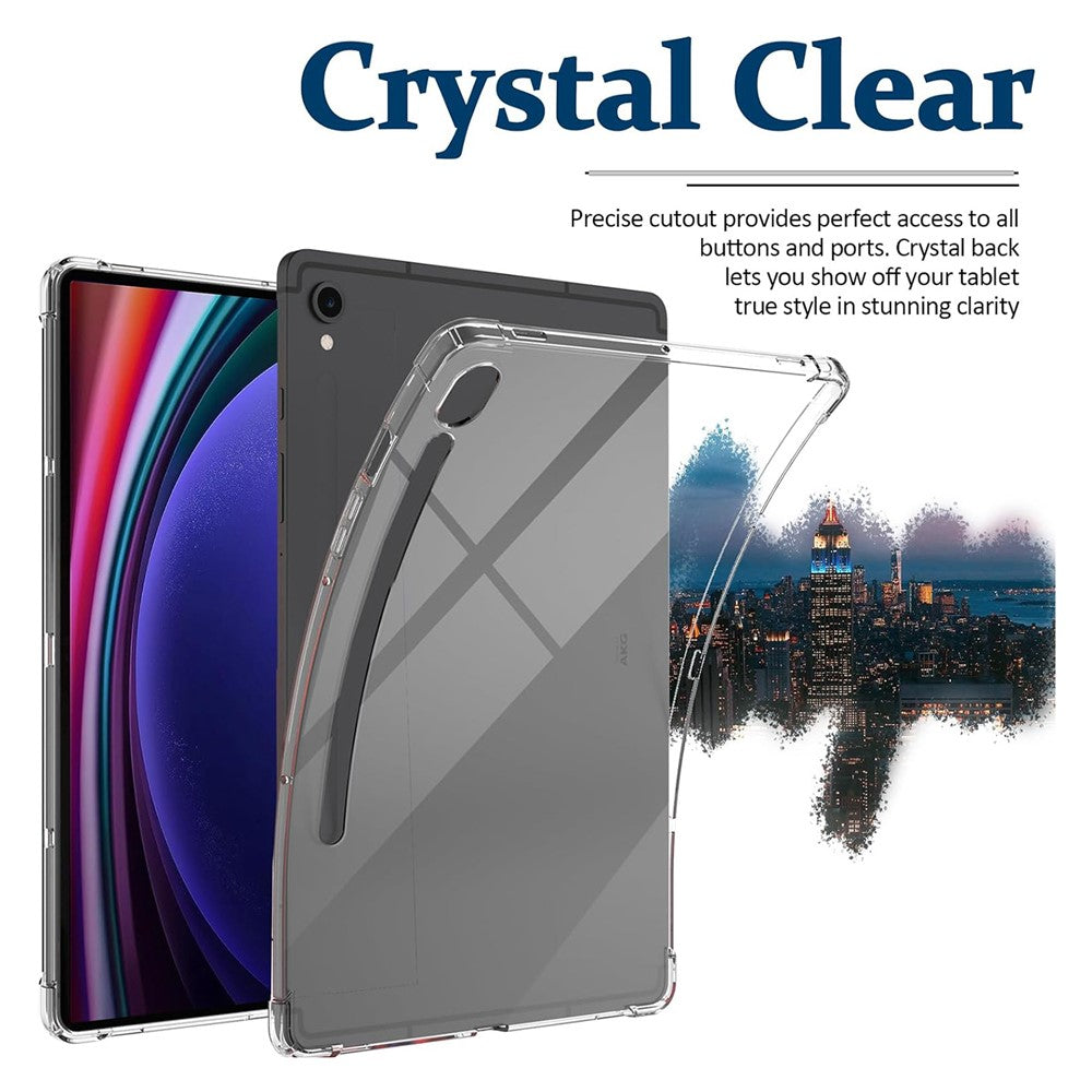 For Samsung Galaxy Tab S10 Lite / S10 FE / S9 FE Case TPU Cover HD Transparent Drop Protection Tablet Shell