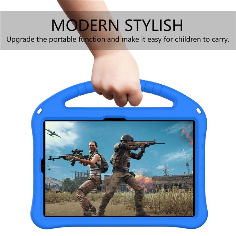 For Xiaomi Pad 6 / Pad 6 Pro / Huawei MatePad SE 11 Kids Tablet Case Handle Kickstand Rugged EVA Cover - Blue