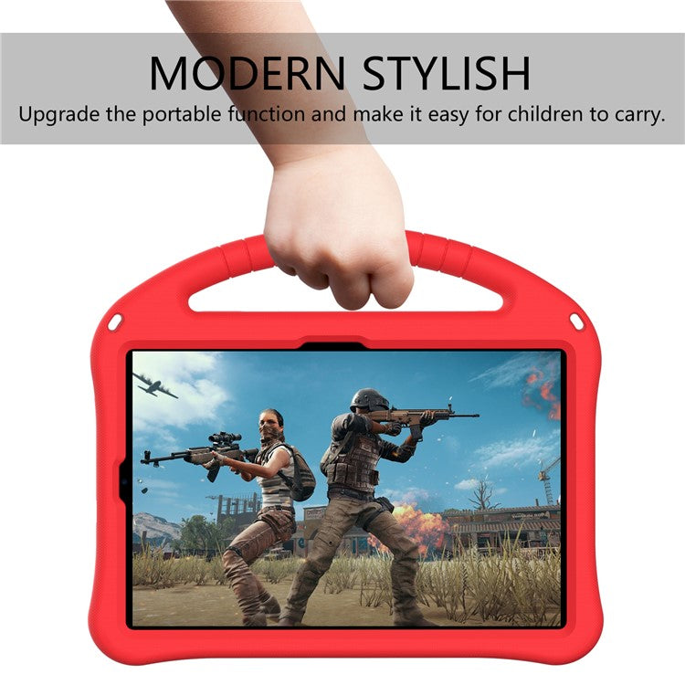 For Xiaomi Pad 6 / Pad 6 Pro / Huawei MatePad SE 11 Kids Tablet Case Handle Kickstand Rugged EVA Cover - Red